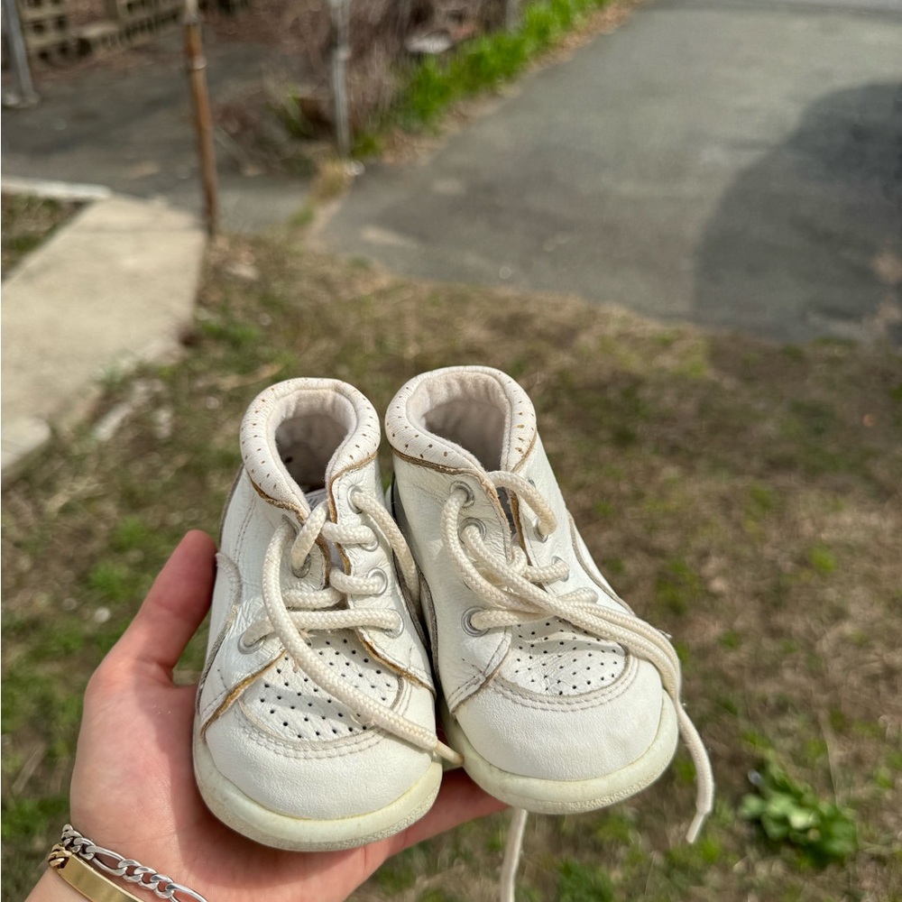 Carter's White Baby Walker Shoes Soft Cushioned Sole